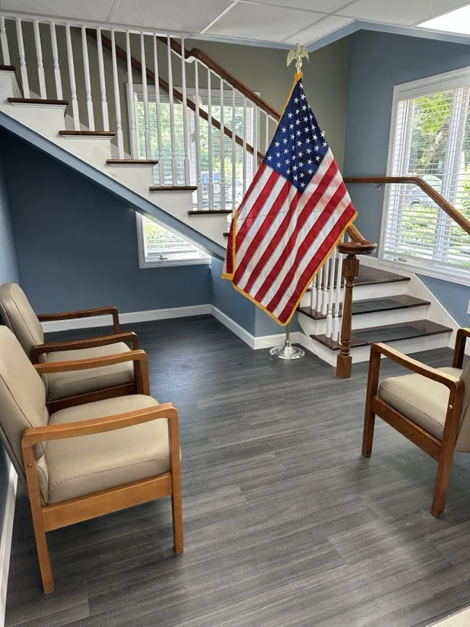 Waiting room lobby at Kulka Dental Associates